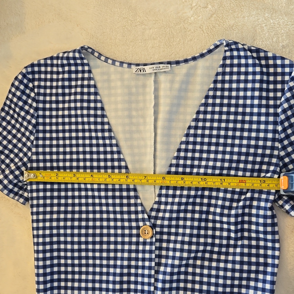 Zara Blue Checkers dress - Picture 8 of 8